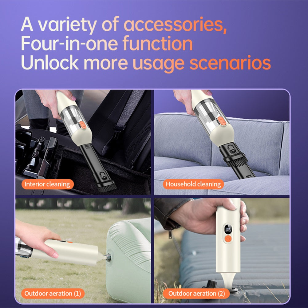 Ebooine Car Vacuum Portable, Handheld Vacuum Cleaner Cordless 14000Pa 4-in-1 Small Vacuum