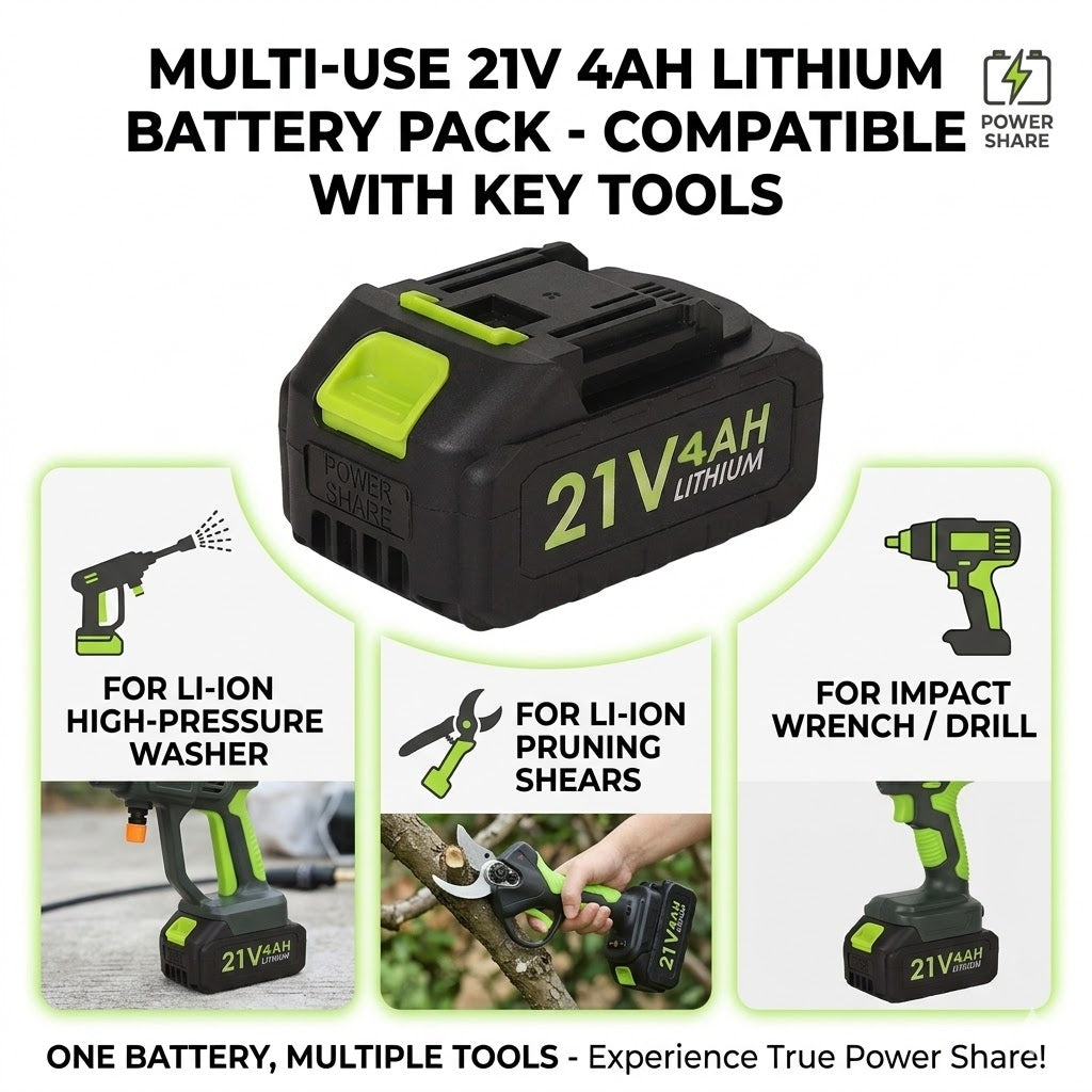 21V Lithium Battery - 4.0Ah with Charger