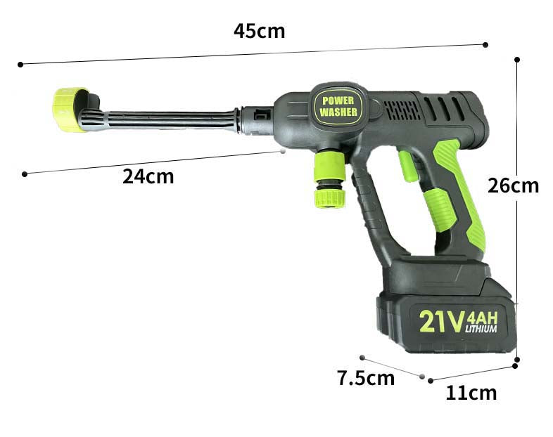Ebooine Pro 1016 PSI Cordless Pressure Washer | 4.0Ah Battery & 6-in-1 Nozzle